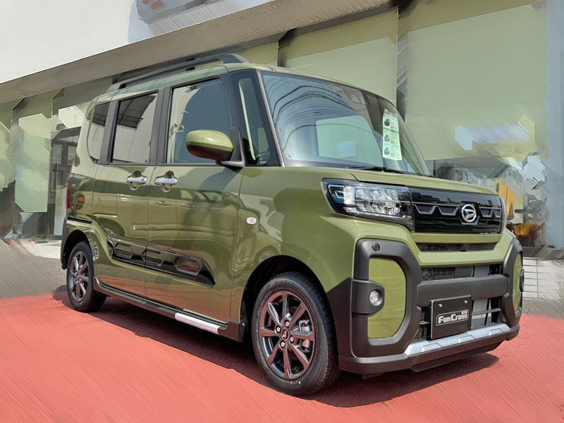 ダイハツ タント ファンクロス フォレストカーキメタリック